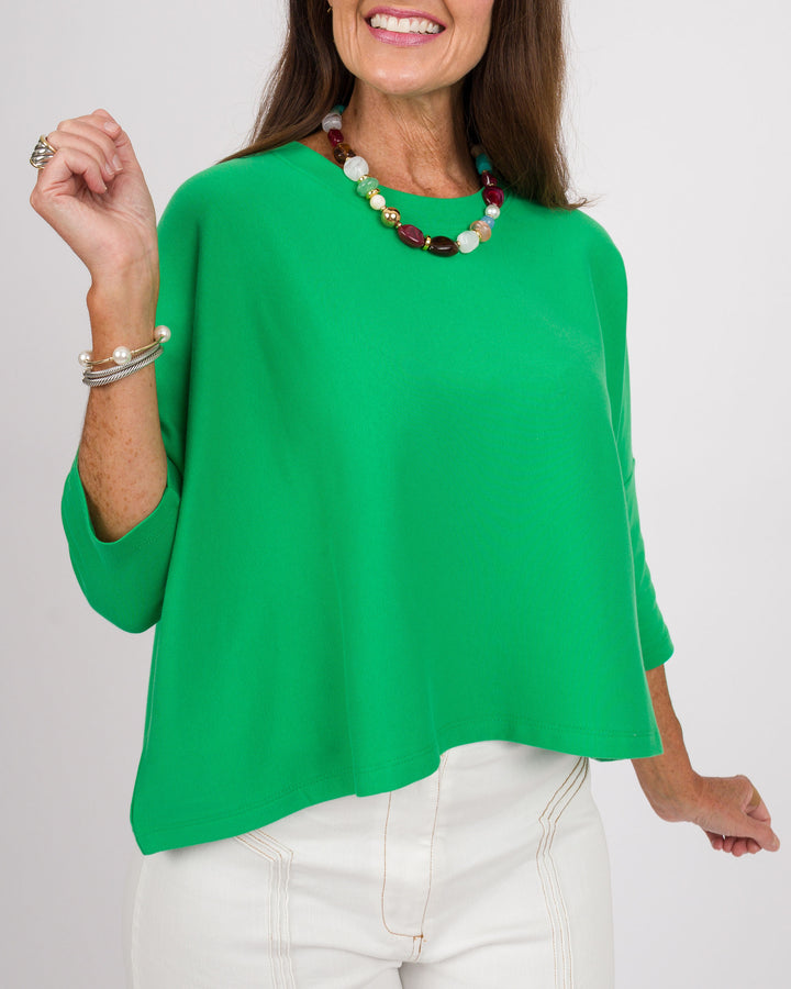 Kaira Boxy Crop Top - Plant