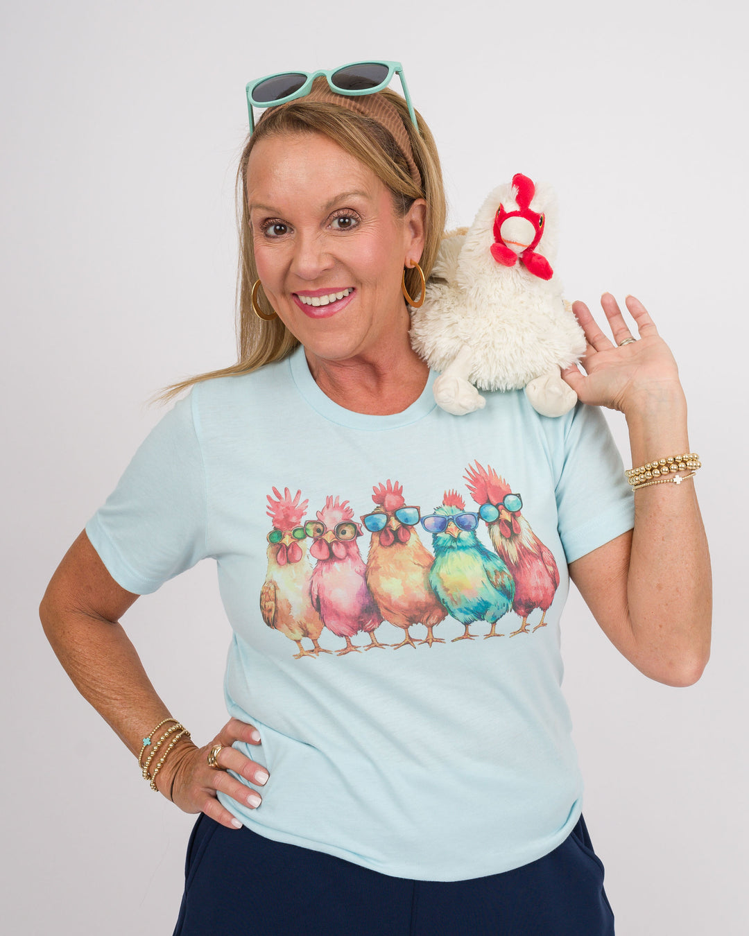 Chicken + Roosters Sunglasses Tee