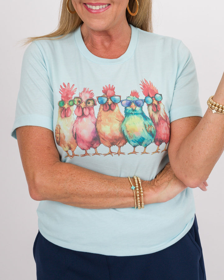 Chicken + Roosters Sunglasses Tee