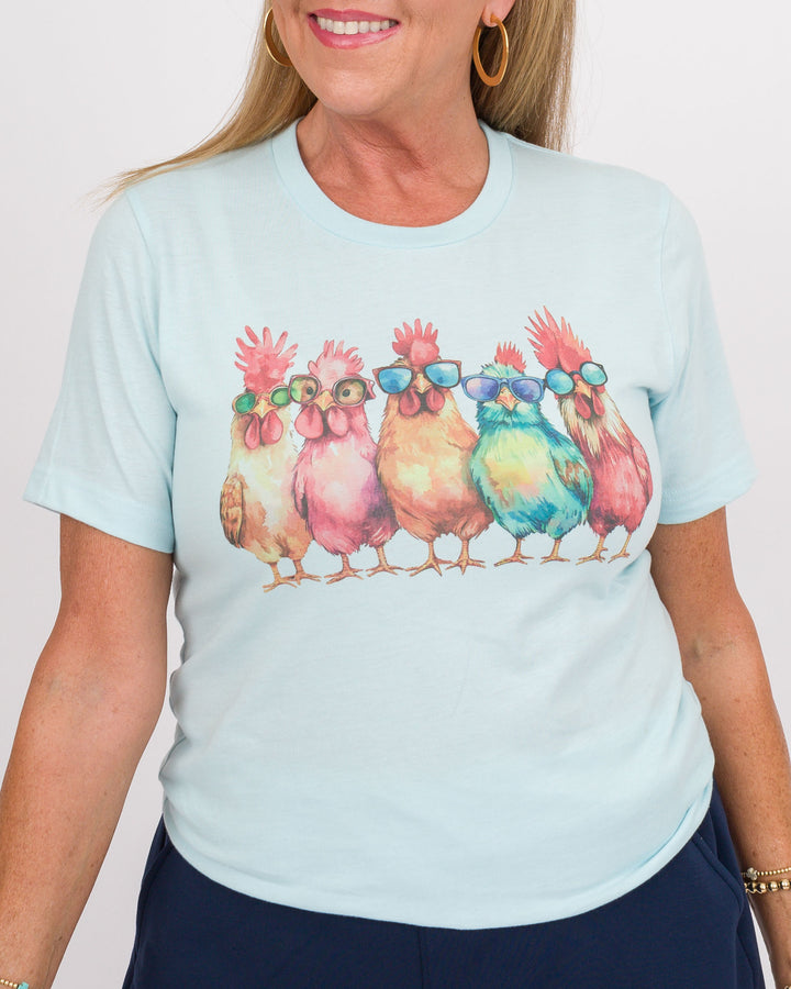 Chicken + Roosters Sunglasses Tee