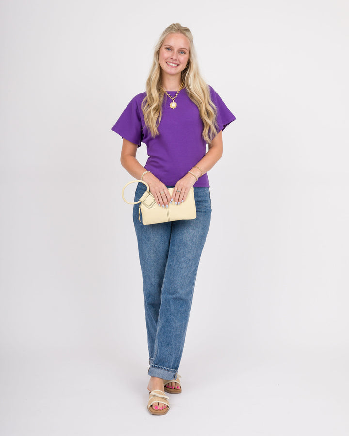 Angel Crew Neck Top - Purple