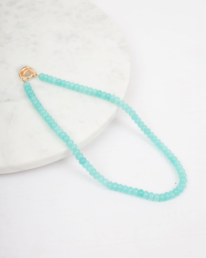 Aqua Bead Necklace
