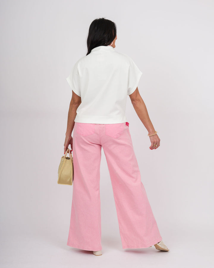 Pink Mineral Washed Pants