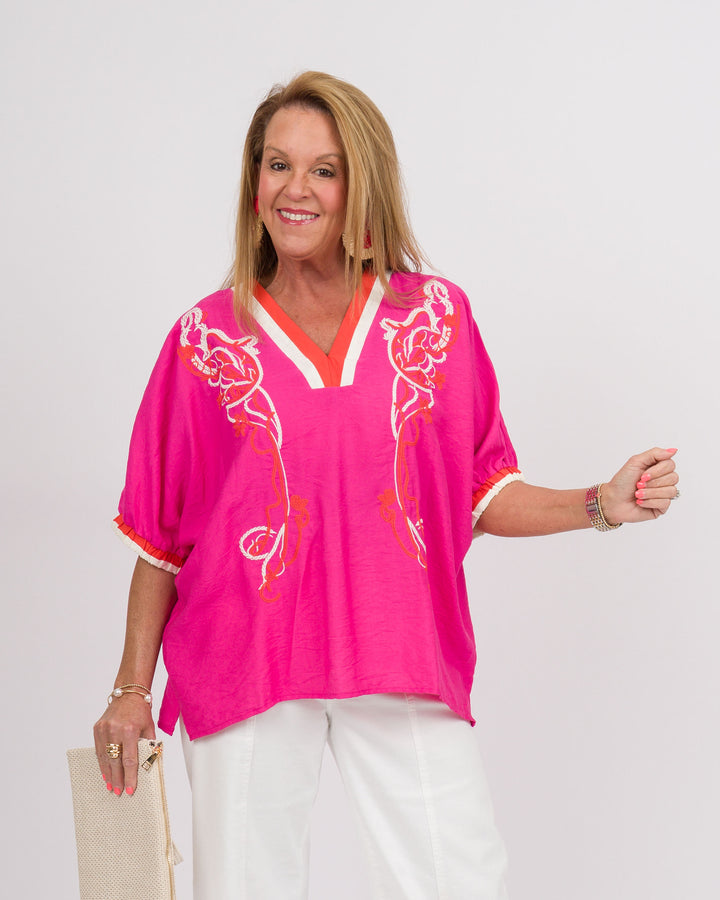Amberlee Top - Hot Pink