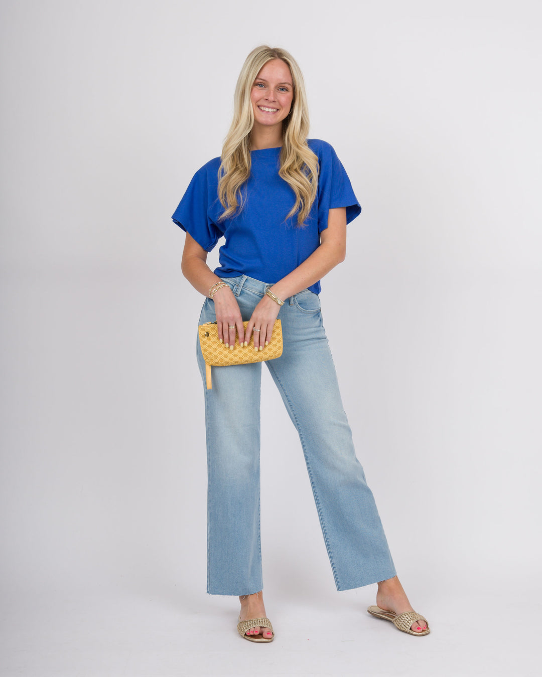 JBD Slim Palazzo Jeans - Light Denim