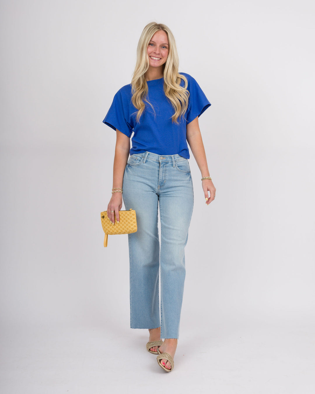 JBD Slim Palazzo Jeans - Light Denim