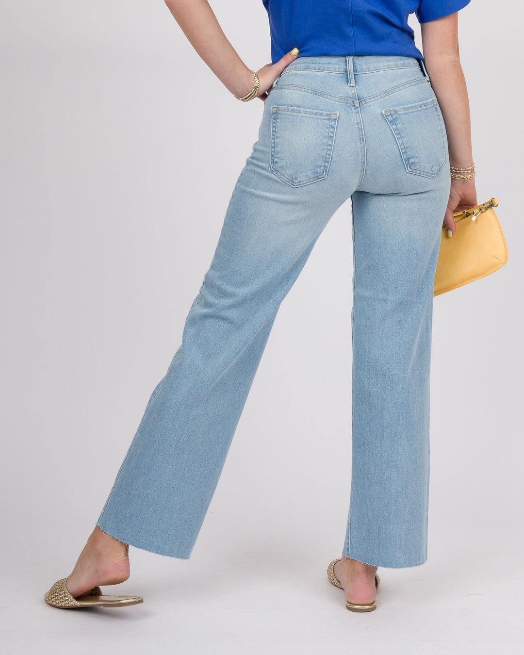 JBD Slim Palazzo Jeans - Light Denim