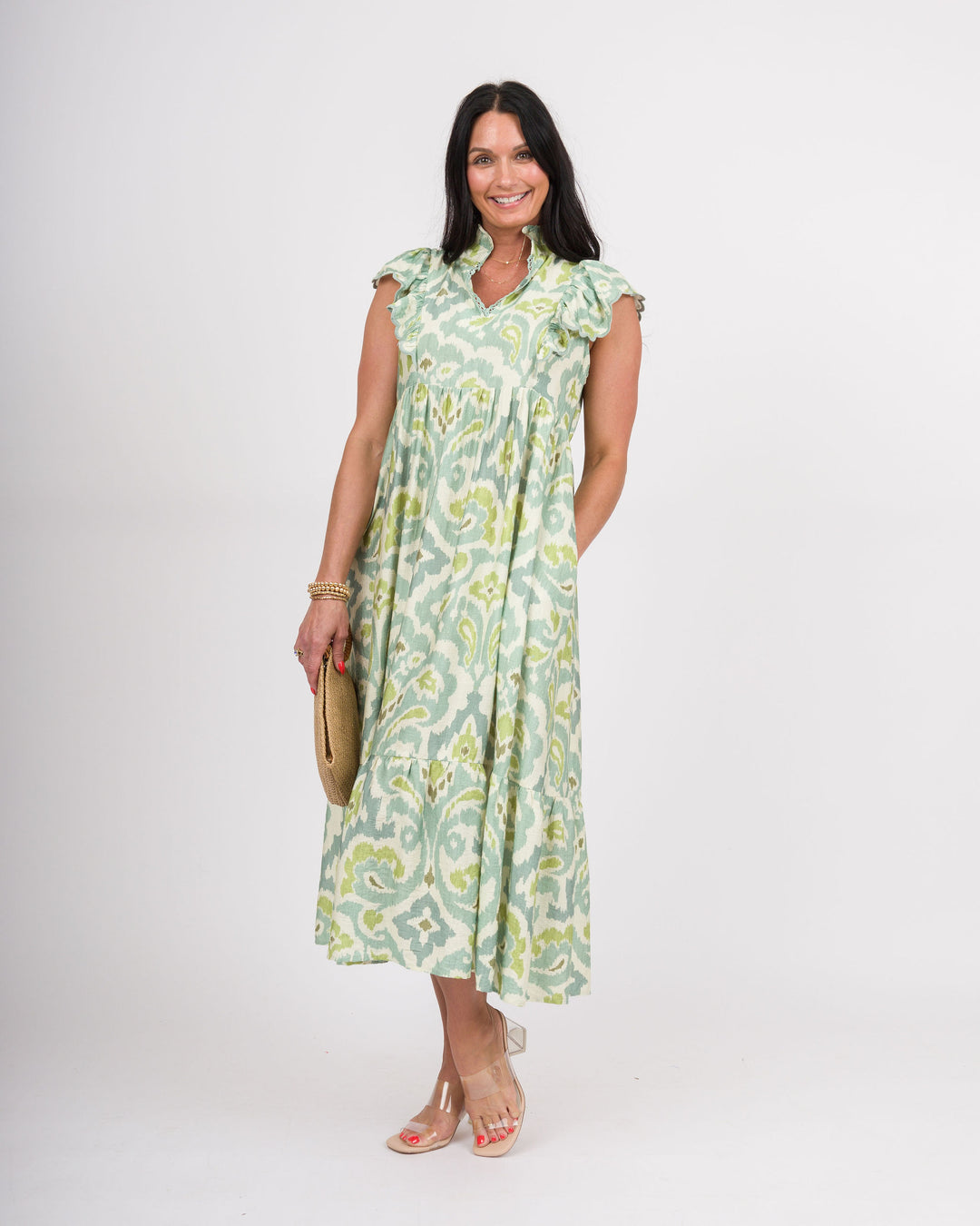 Coralena Midi Dress - Mint
