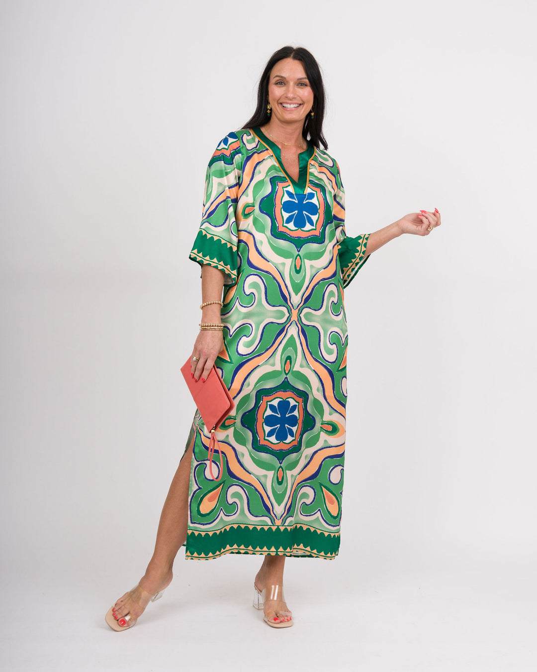 Moroccan Tile Maxi Dress