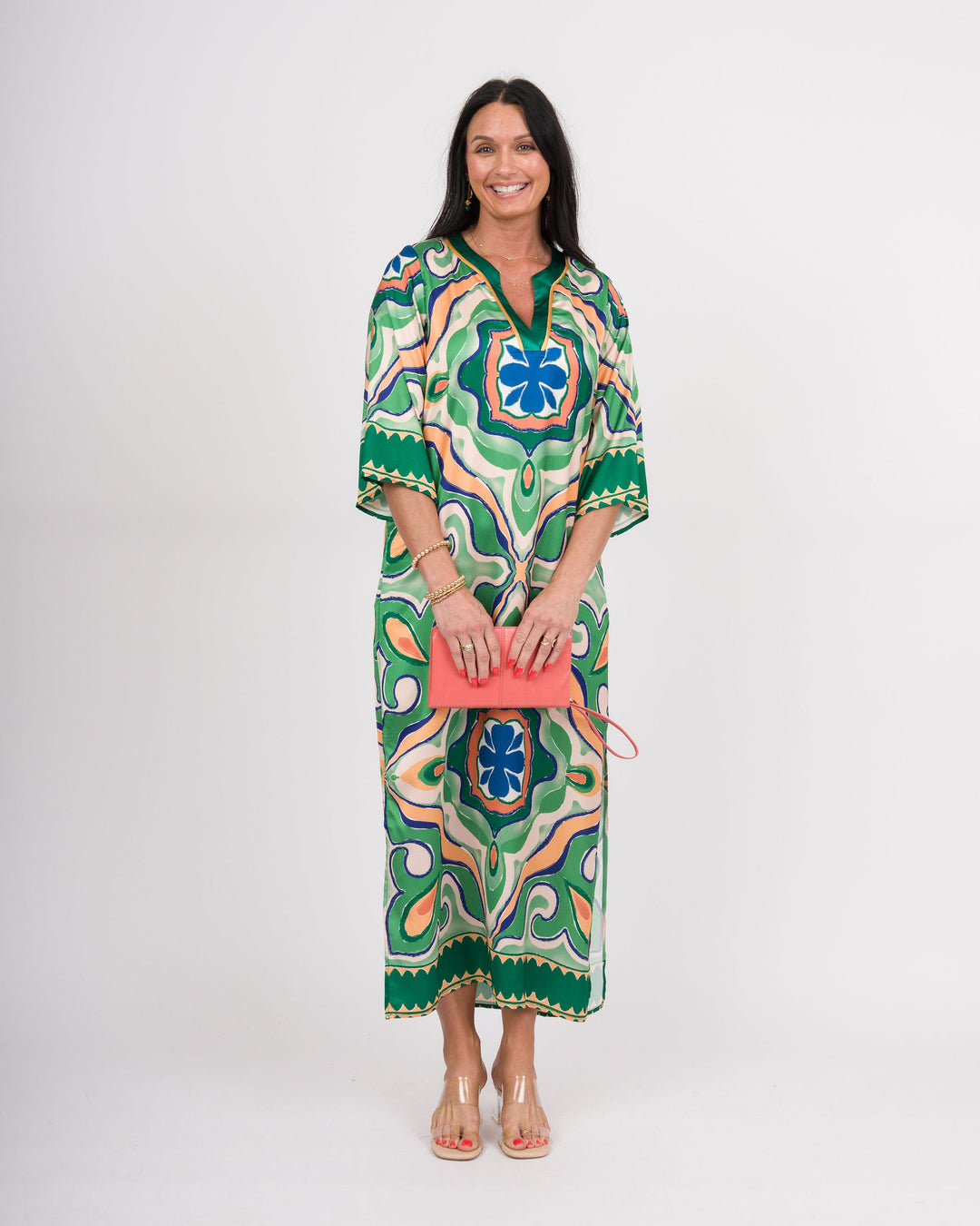 Moroccan Tile Maxi Dress
