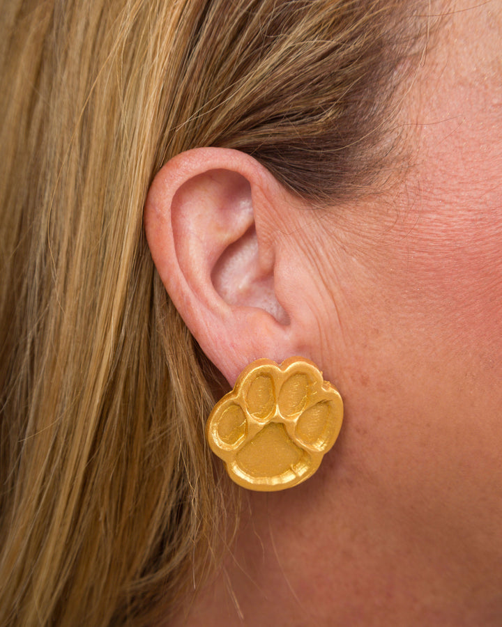 Tiger Paw Stud Earrings