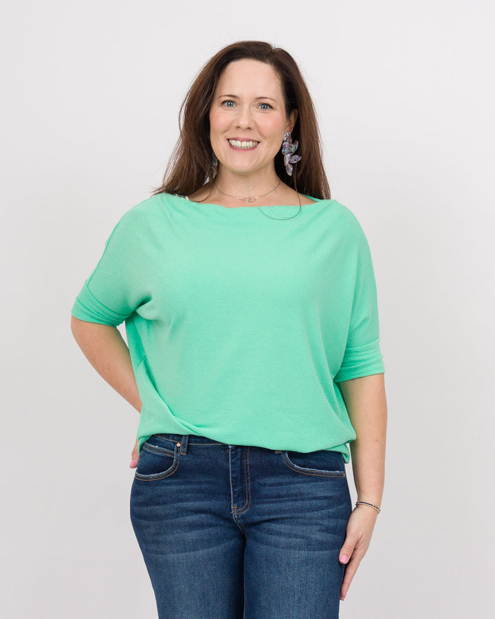 The Short Sleeve Anywhere Top Seafoam Green