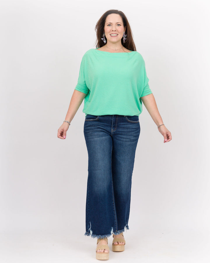 The Short Sleeve Anywhere Top Seafoam Green