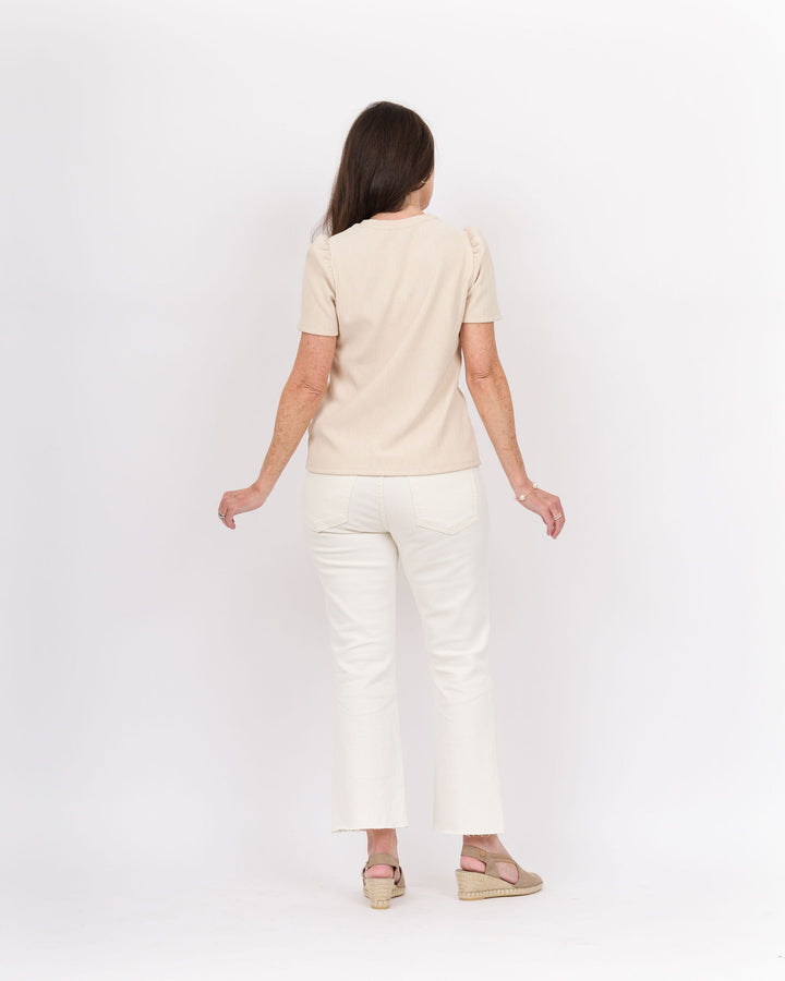 Esqualo Crinkle Top Lt Sand