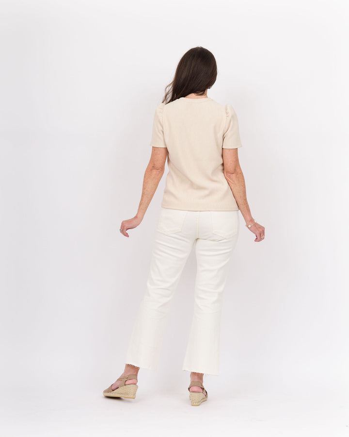 Esqualo Crinkle Top Lt Sand