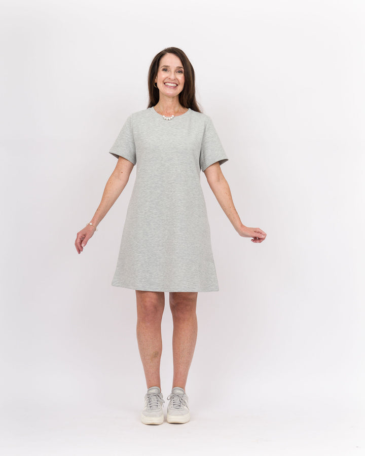 Piece of Me Dress-Heather Grey