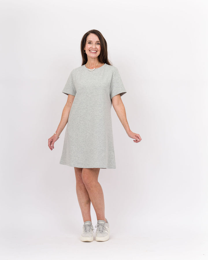 Piece of Me Dress-Heather Grey