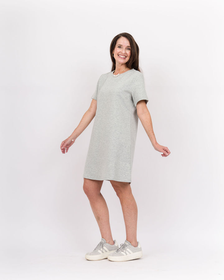 Piece of Me Dress-Heather Grey