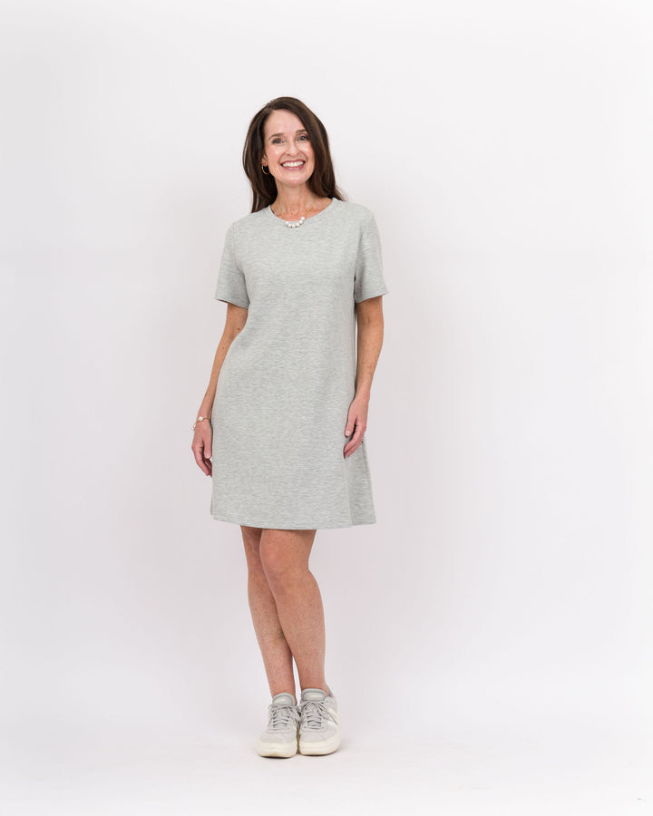 Piece of Me Dress-Heather Grey