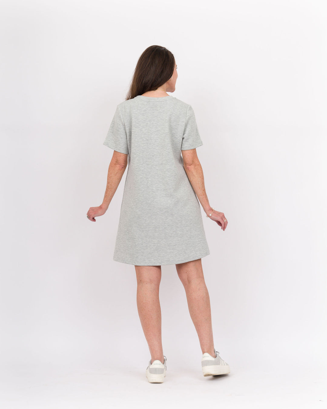 Piece of Me Dress-Heather Grey