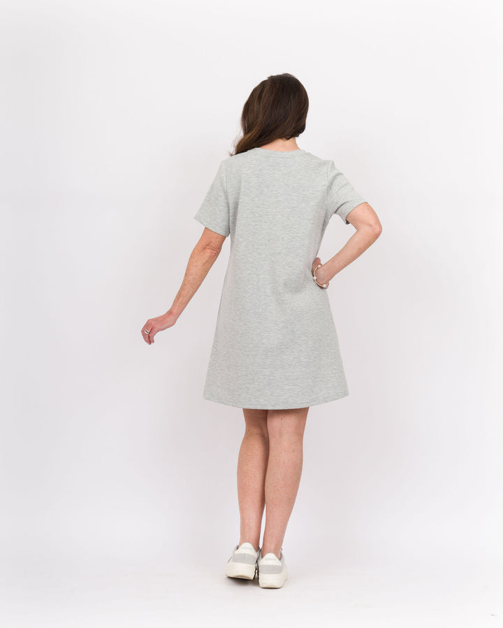 Piece of Me Dress-Heather Grey