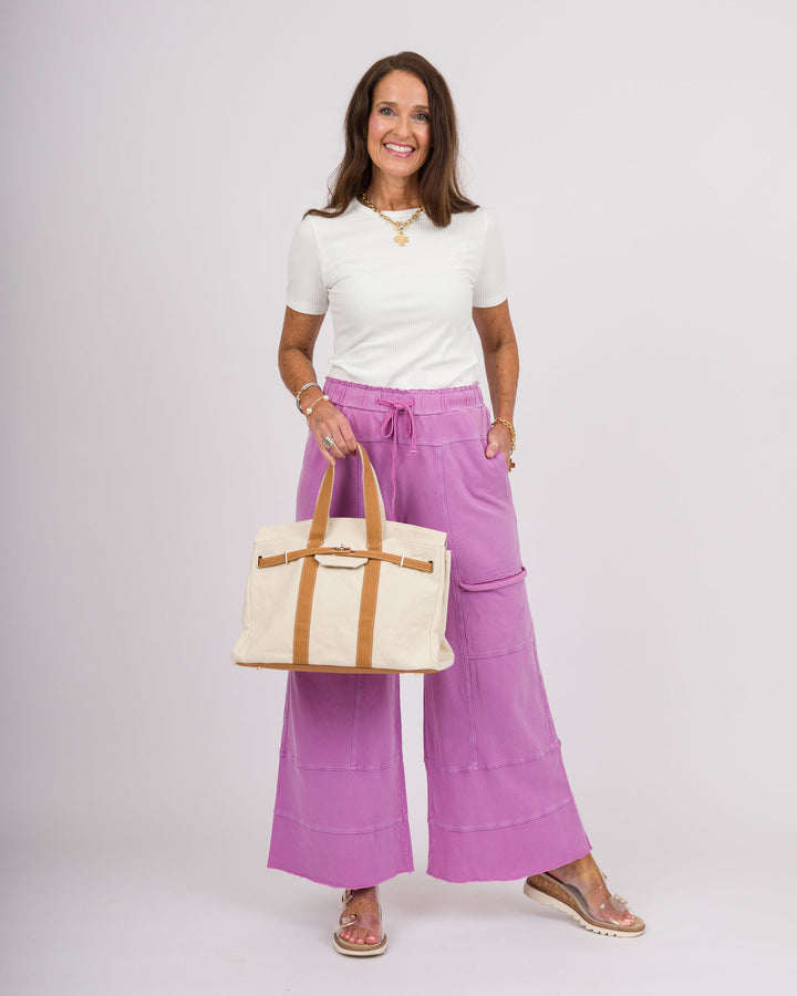 Orchid Mineral Washed Pants
