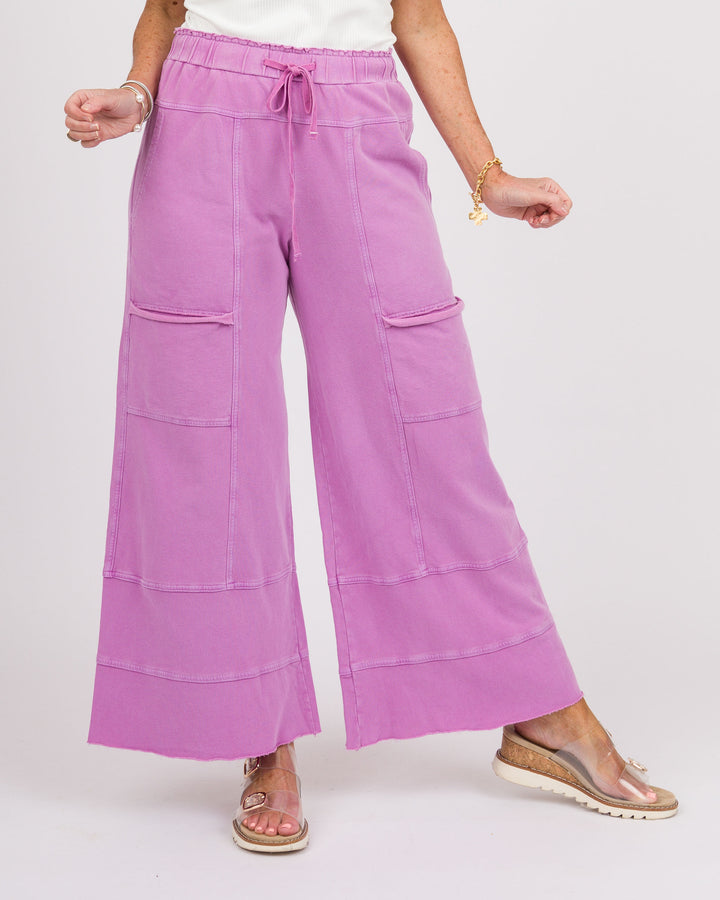 Orchid Mineral Washed Pants