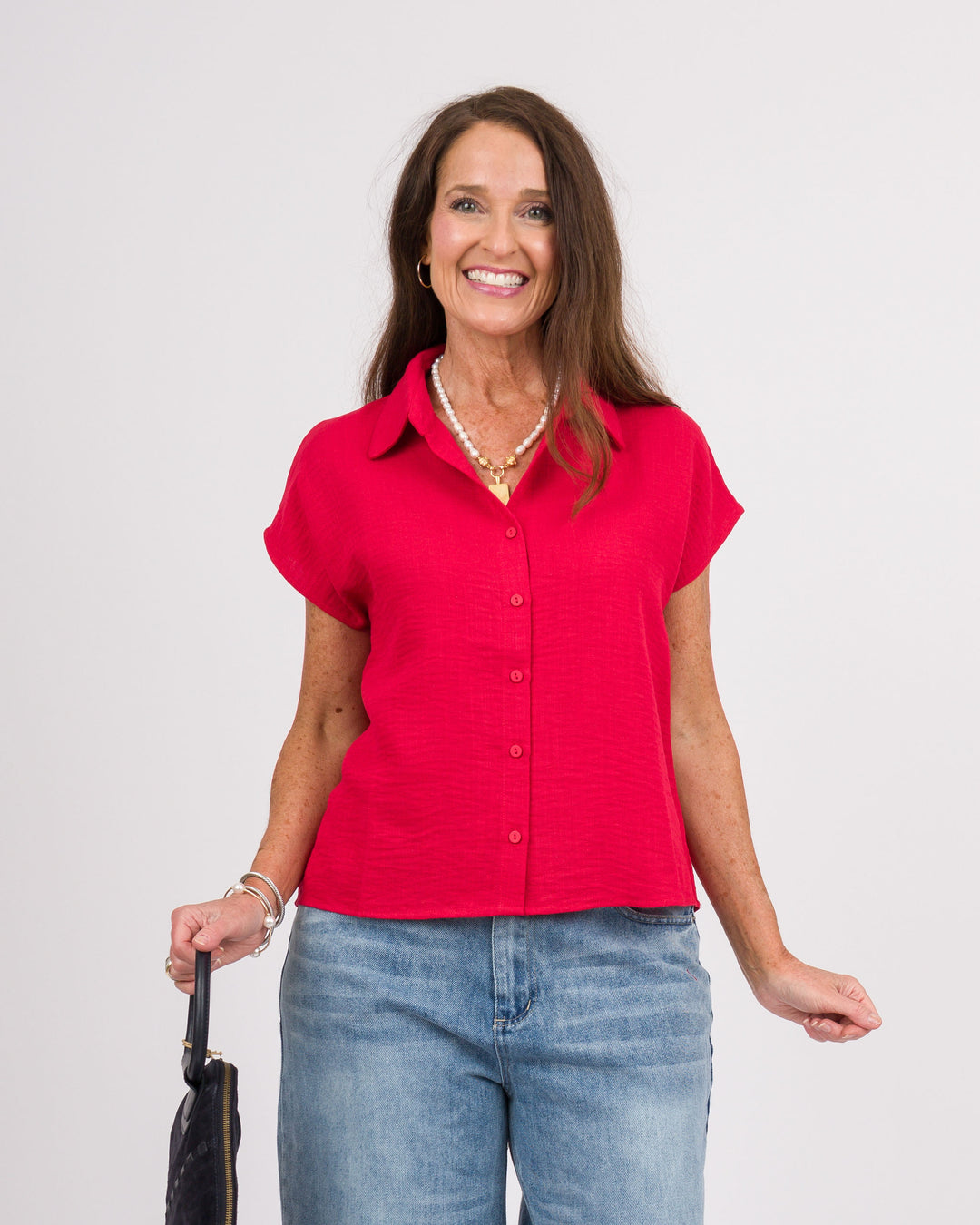 Ross Red Sleeveless Top