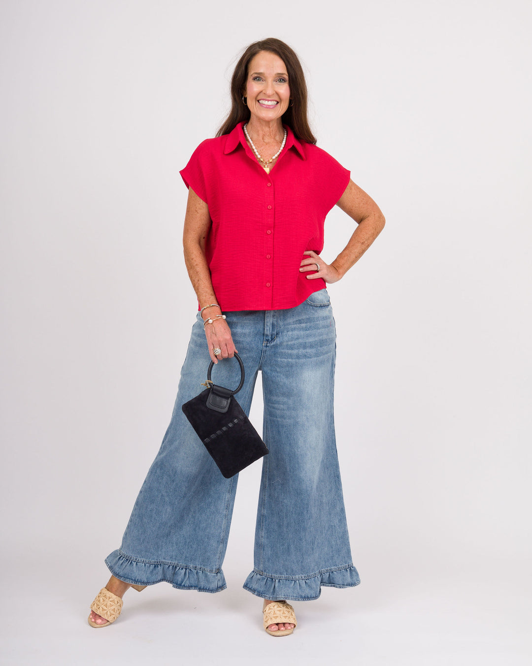 Ross Red Sleeveless Top