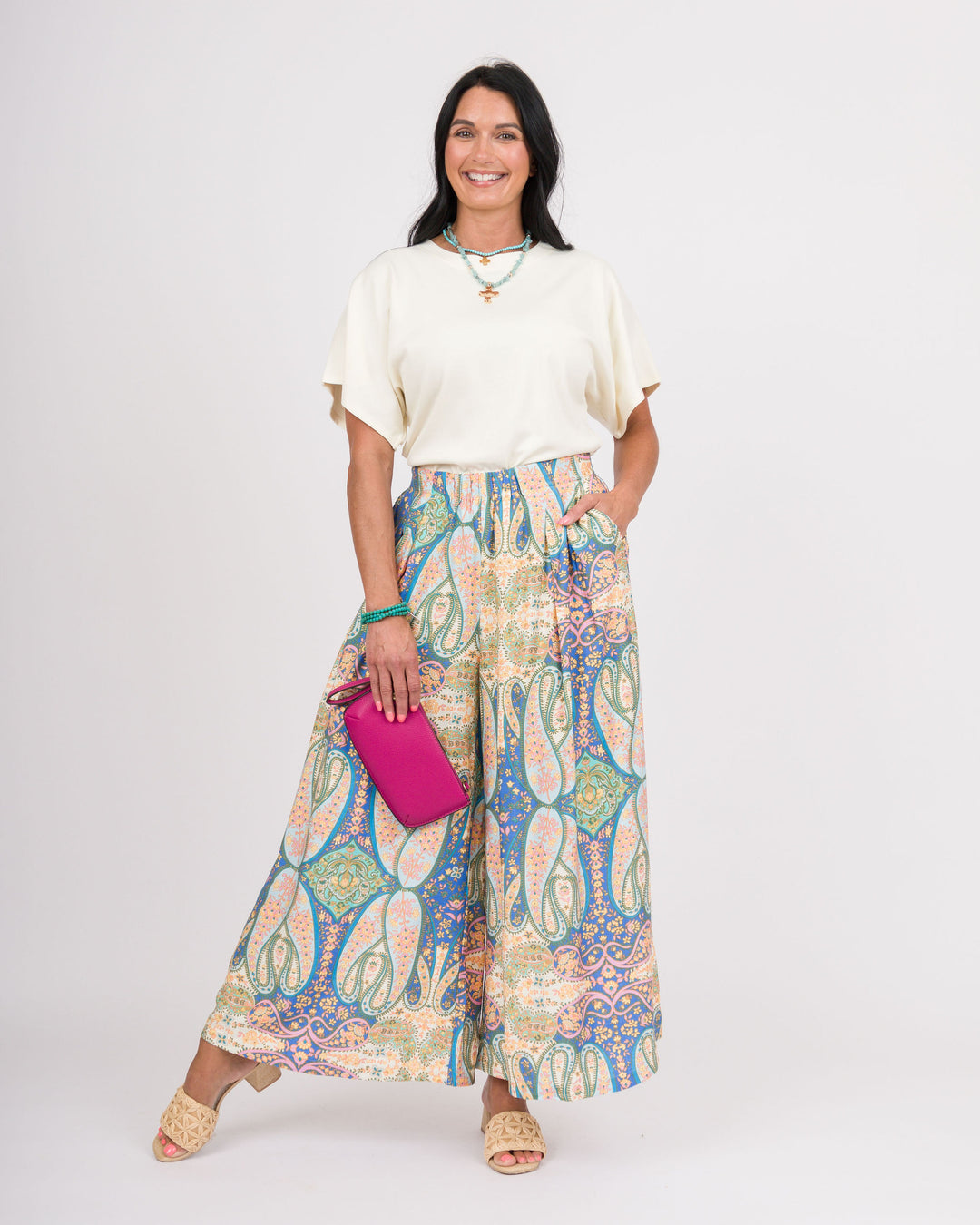 Harlow Skirt Pants - Blue Mix