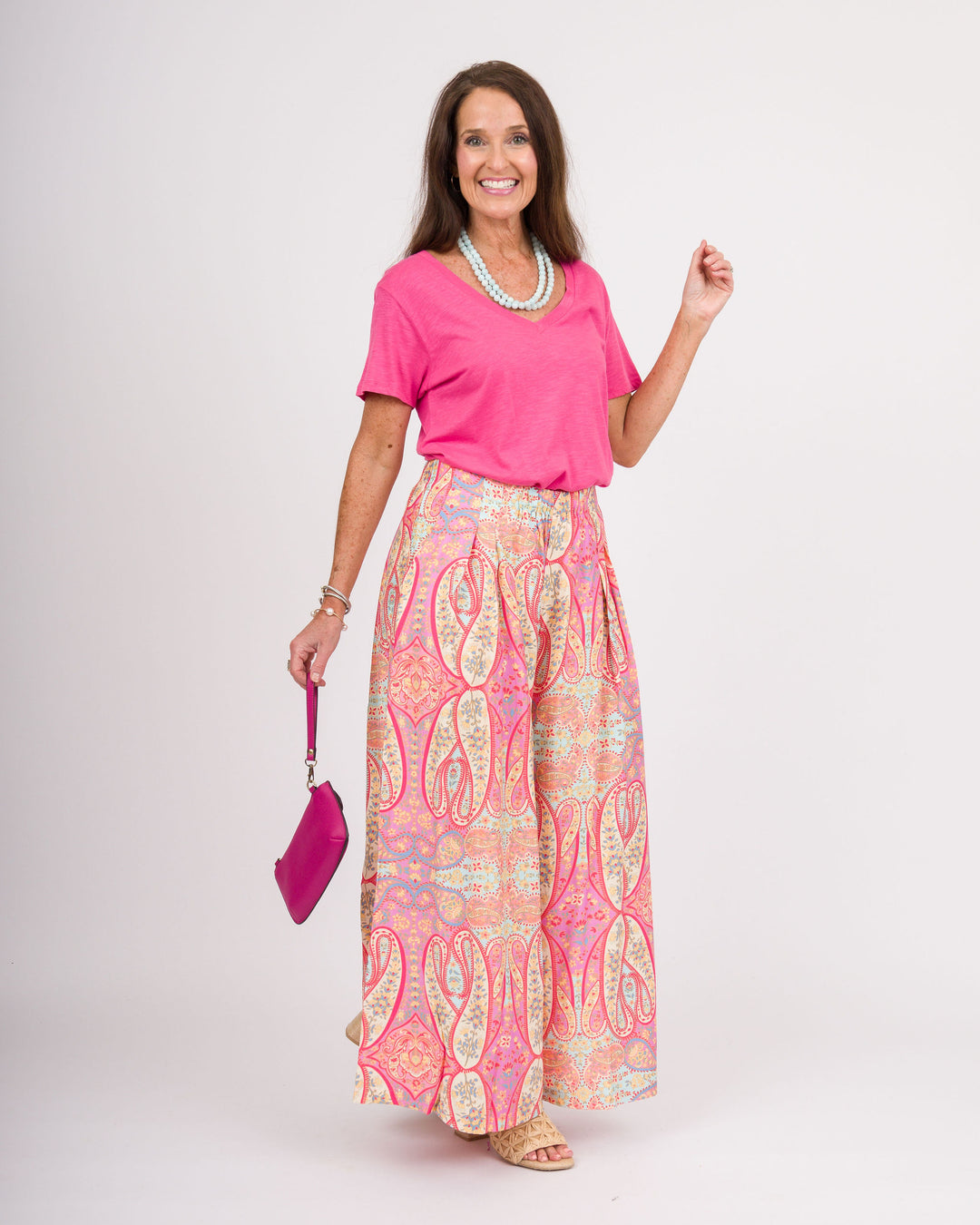 Harlow Skirt Pants - Pink Mix