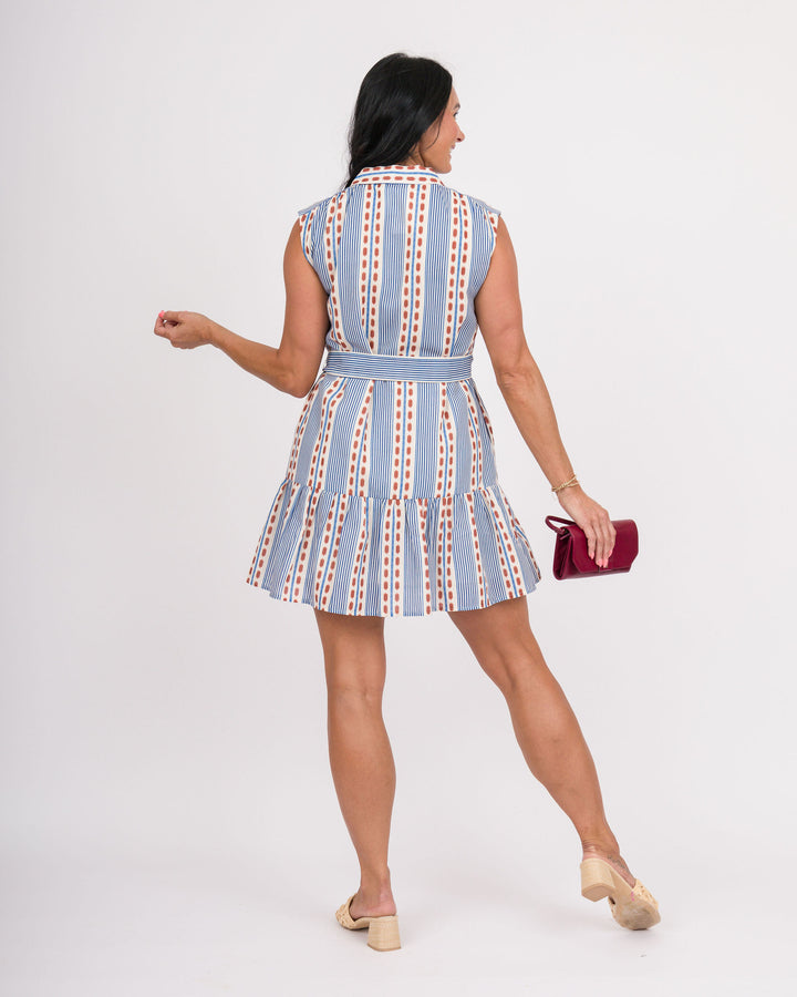 Colonial Striped Shirt Dress