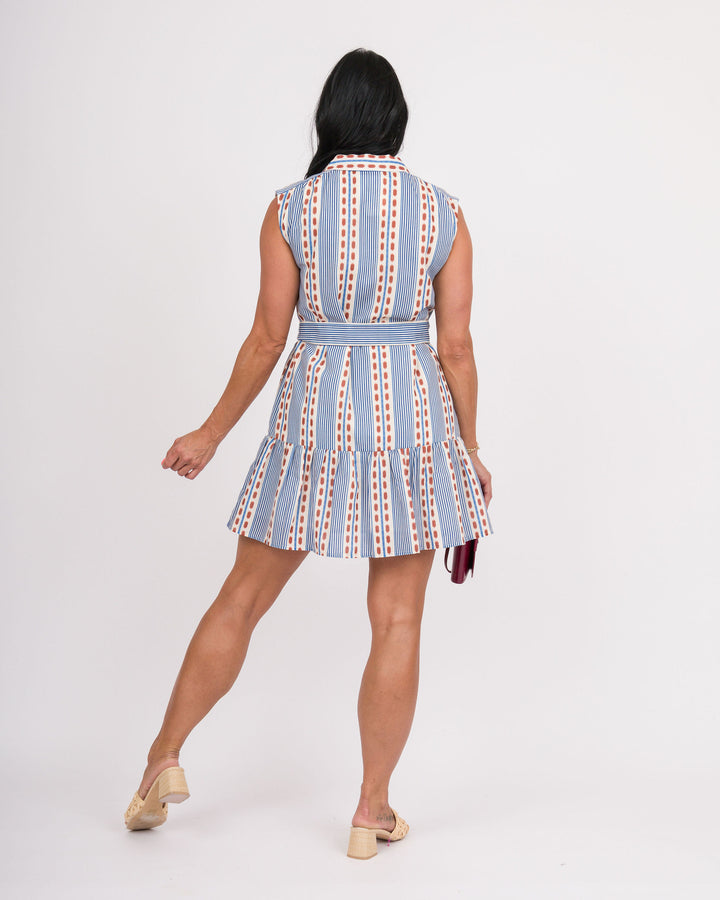 Colonial Striped Shirt Dress