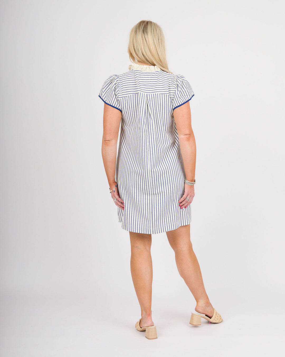 Bethania Dress - Blue Stripe