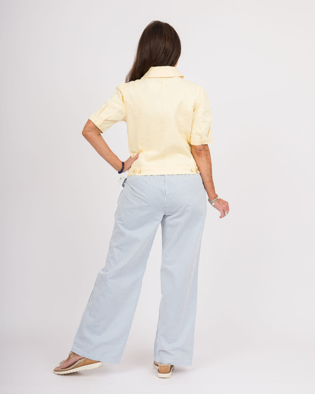 Heart of Pine Short Sleeve Denim Jacket - Butter Yellow