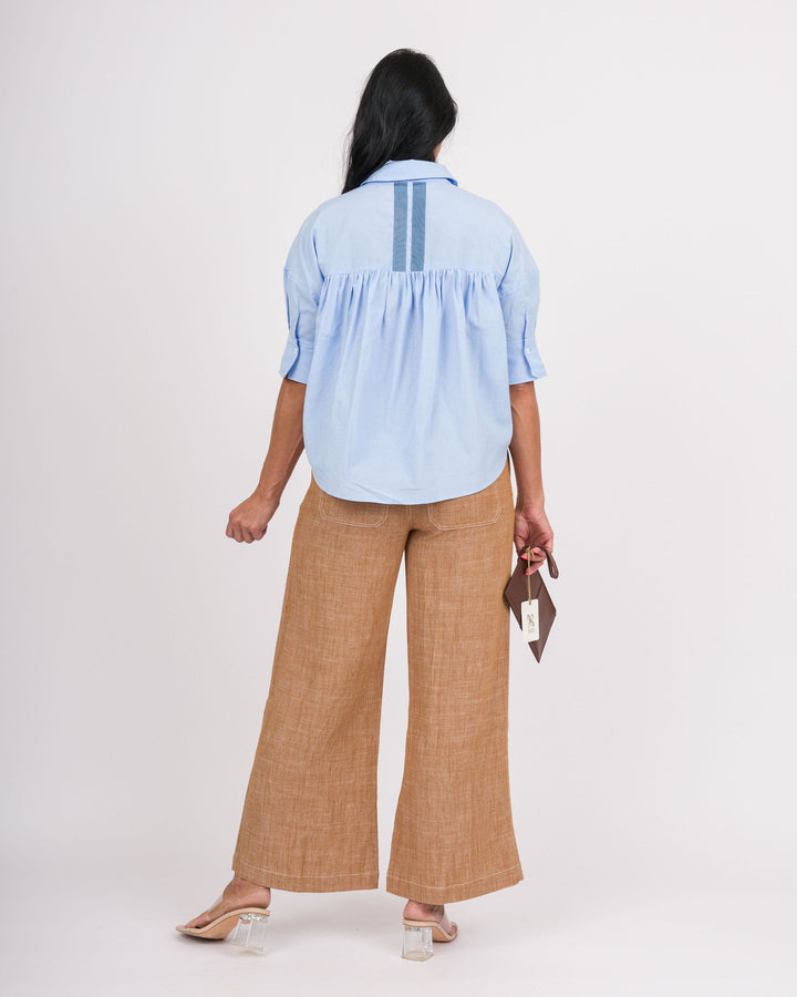 Coconut Brown String Tie Pants