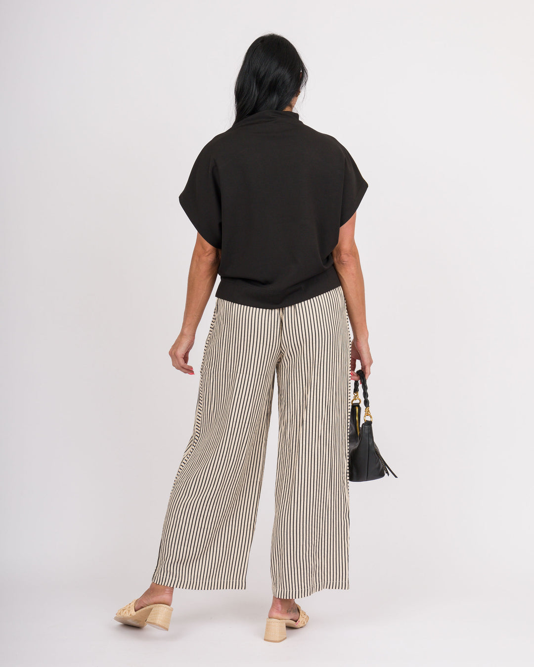 Cortina Latte Striped Pants