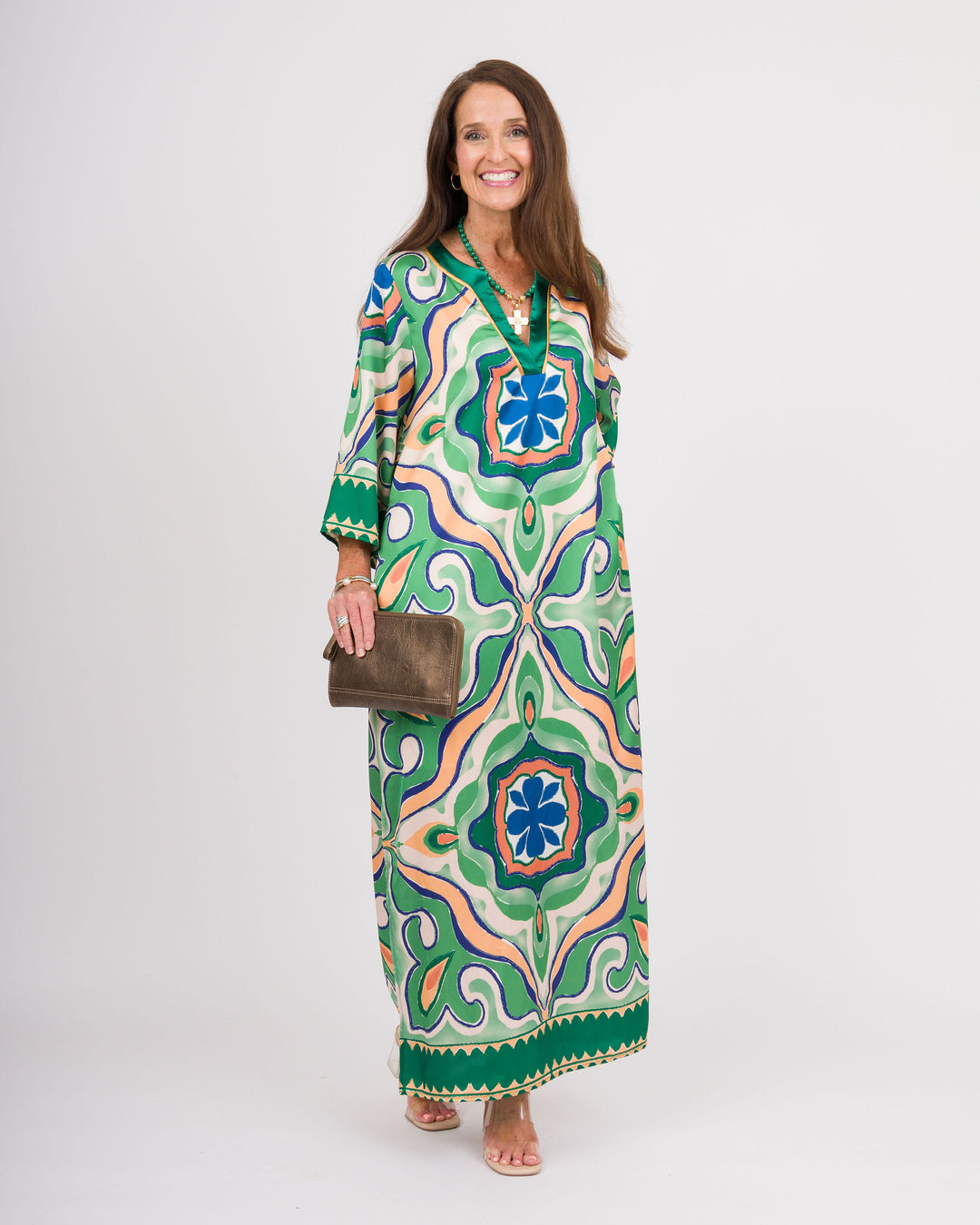 Moroccan Tile Maxi Dress