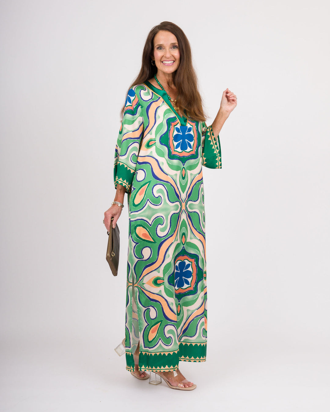 Moroccan Tile Maxi Dress