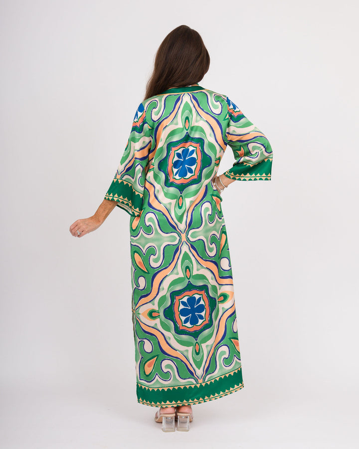 Moroccan Tile Maxi Dress