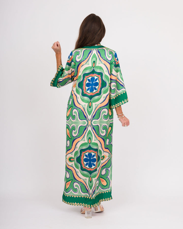 Moroccan Tile Maxi Dress