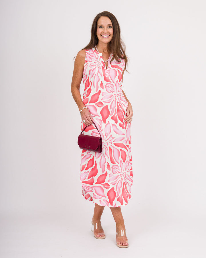 la mer luxe Willa Midi Dress - Pink Blossom - Final Sale