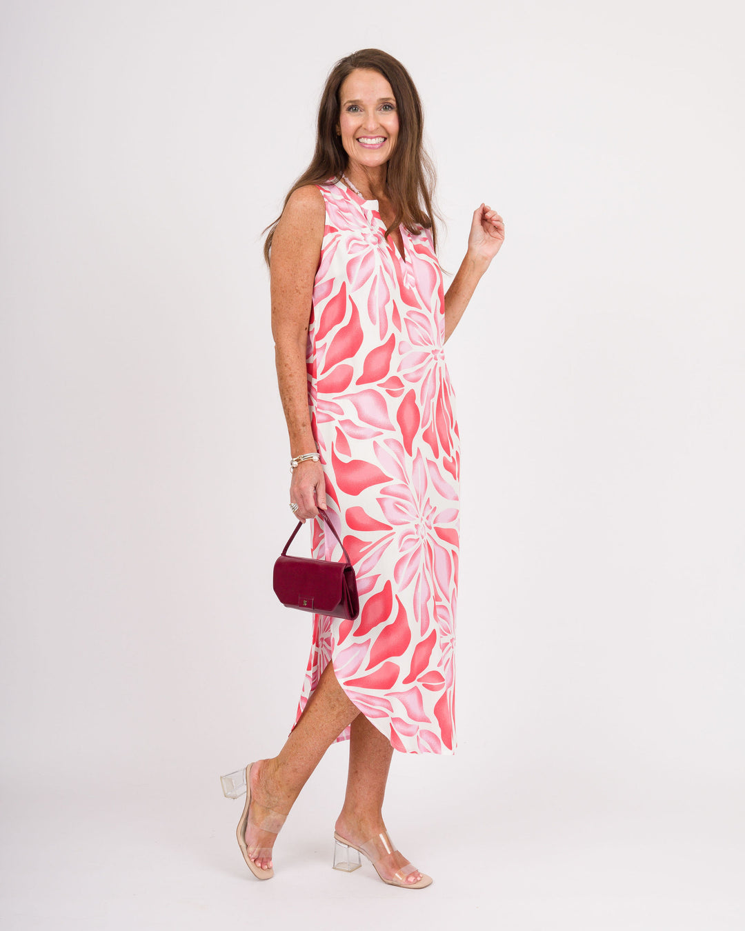 la mer luxe Willa Midi Dress - Pink Blossom - Final Sale