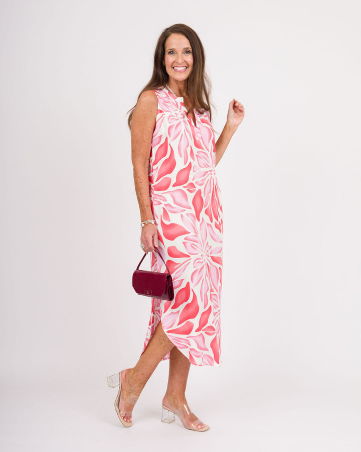 la mer luxe Willa Midi Dress - Pink Blossom - Final Sale