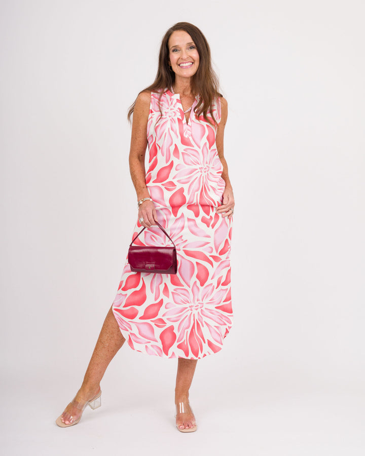 la mer luxe Willa Midi Dress - Pink Blossom - Final Sale