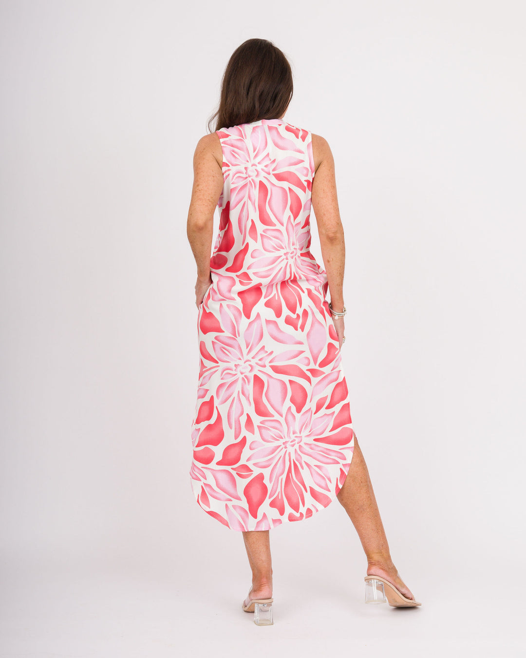 la mer luxe Willa Midi Dress - Pink Blossom - Final Sale