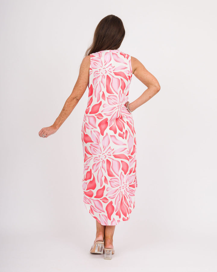 la mer luxe Willa Midi Dress - Pink Blossom - Final Sale