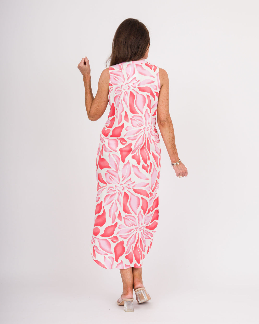 la mer luxe Willa Midi Dress - Pink Blossom - Final Sale