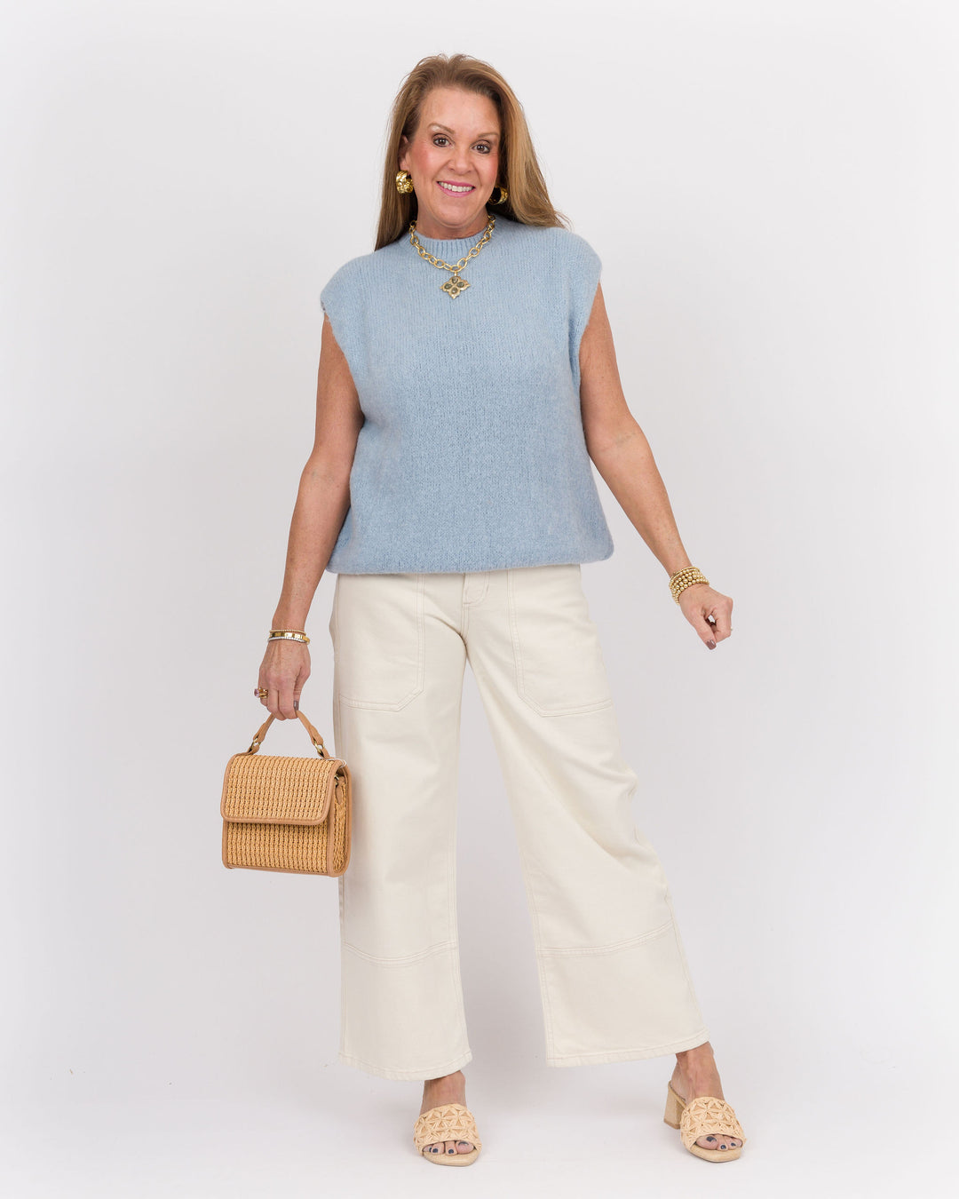 Nadia Vest - Light Blue