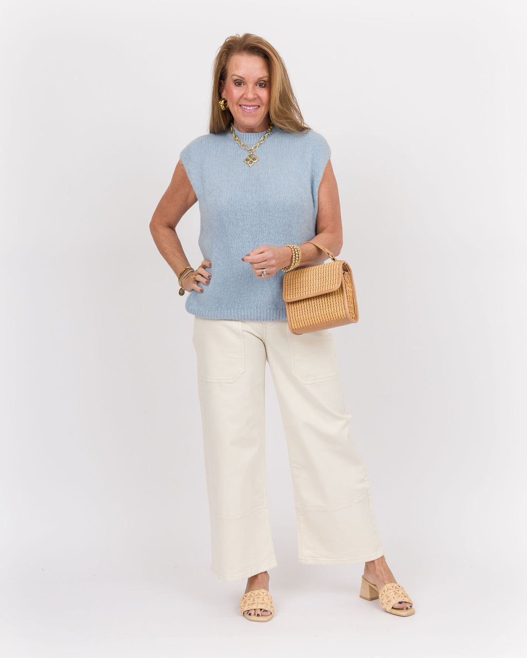 Nadia Vest - Light Blue